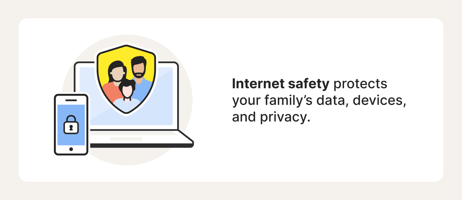 Image covering the benefits of internet safety for kids and the rest of the family.